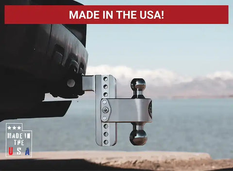 Weigh Safe CTB6-2.5 - Adjustable Trailer Hitch w/ Chrome Tow Balls 6 Drop for 2.5 Receiver