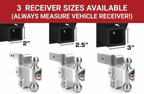 Weigh Safe LTB8-2-KA - Drop Hitch 2 Inch Receiver 12500 GTW