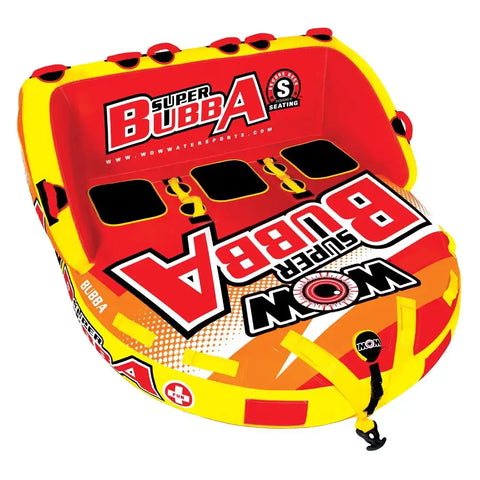 World of Watersports 17-1060 Towable Tube Super Bubba 1 To 3 Riders/ 510 Pound Load Capacity