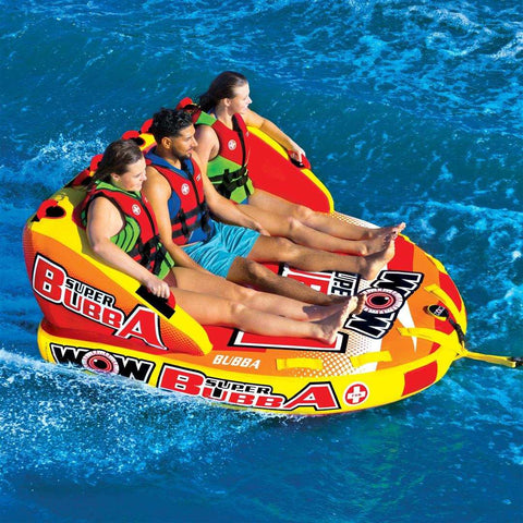 World of Watersports 17-1060 Towable Tube Super Bubba 1 To 3 Riders/ 510 Pound Load Capacity