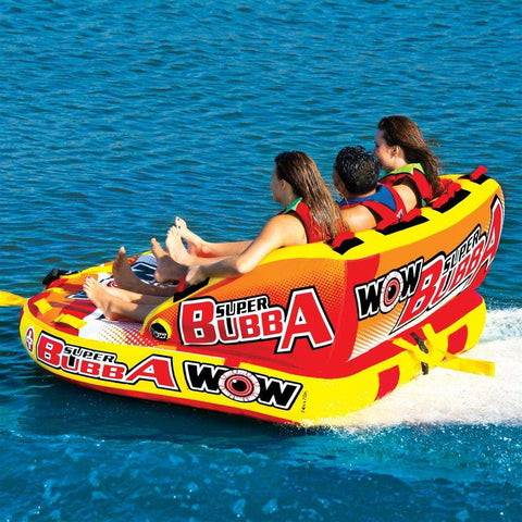 World of Watersports 17-1060 Towable Tube Super Bubba 1 To 3 Riders/ 510 Pound Load Capacity