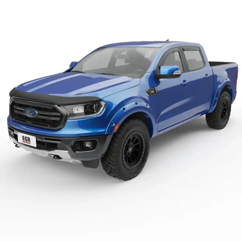 EGR 303555 - 19+ Ford Ranger Superguard Hood Guard Matte Black