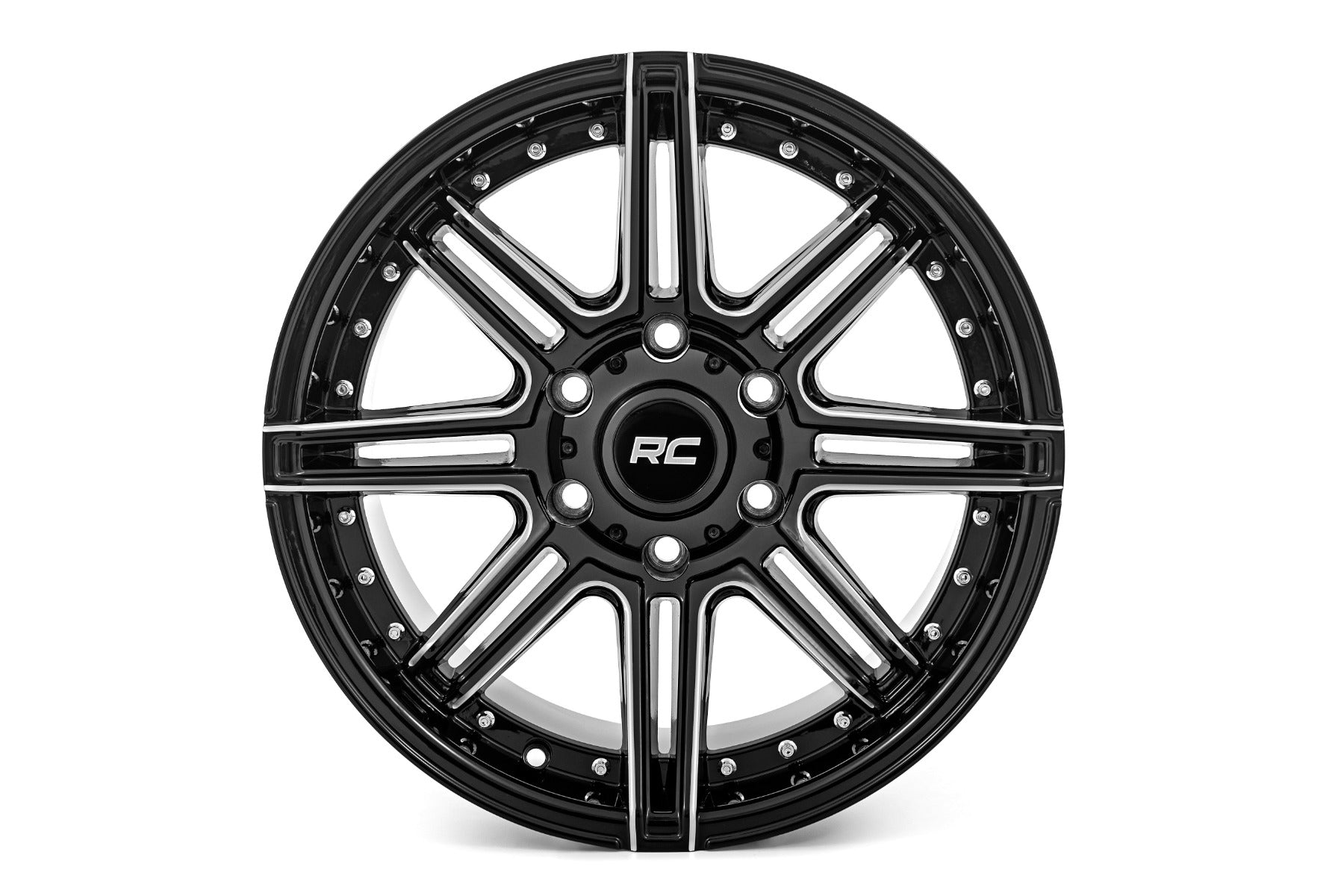 Rough Country 88 Series Wheel | One-Piece | Gloss Black | 20x10 | 6x5.5 | -25mm