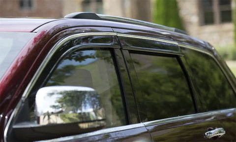 Auto Ventshade (AVS) 794060 - Ventvisor Deflector Smoke w/Chrome Trim Low Profile 4 pc.