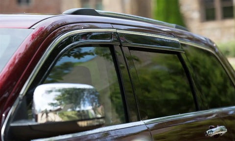 Auto Ventshade (AVS) 794033 - Ventvisor Deflector Smoke w/Chrome Trim Low Profile 4 pc.