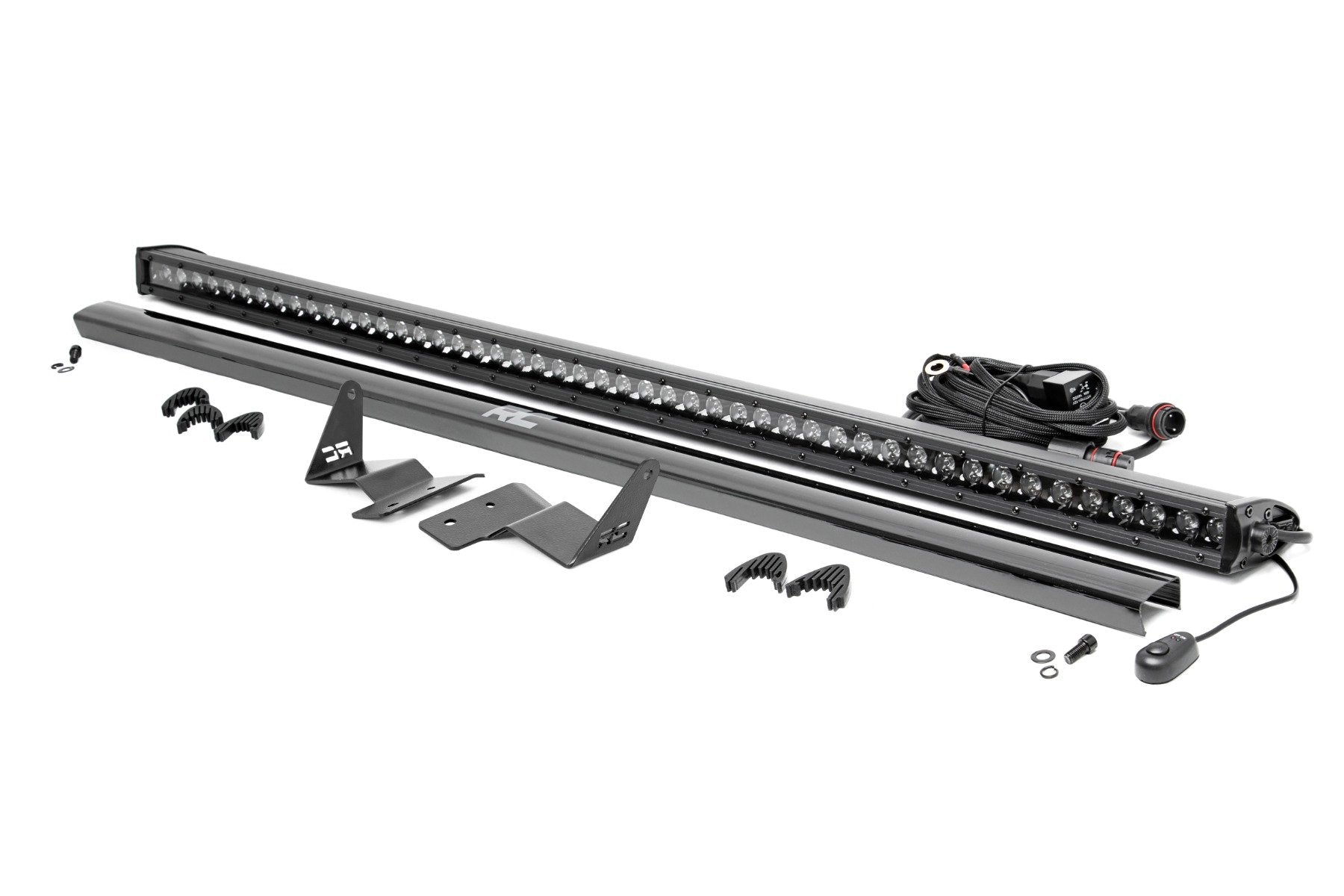 LED Light Kit | Upper Windshield | 50" Black Single Row | Ford Bronco (21-25)