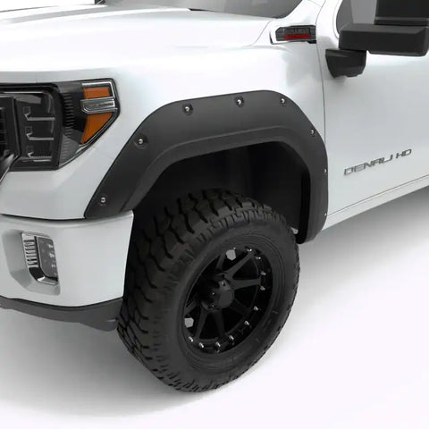 EGR 791954 -2020 GMC Sierra HD Bolt-On Style Black Fender Flare - Set