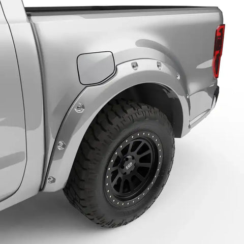 EGR 793554-UX - 19-22 Ford Ranger Painted To Code Ingot Traditional Bolt-On Look Fender Flares Silver Set Of 4