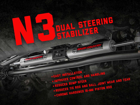 N3 Steering Stabilizer | Dual | Chevy/GMC K10 Truck & SUV/K5 Blazer (69-91)