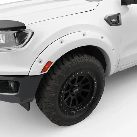 EGR 793554-YZ -  19-22 Ford Ranger Painted To Code Oxford Traditional Bolt-On Look Fender Flares White Set Of 4