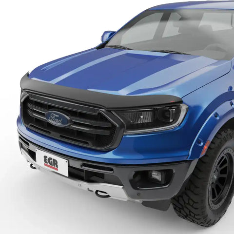EGR 303555 - 19+ Ford Ranger Superguard Hood Guard Matte Black