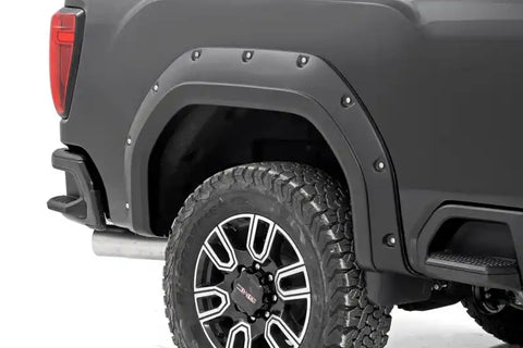 EGR 791954 -2020 GMC Sierra HD Bolt-On Style Black Fender Flare - Set