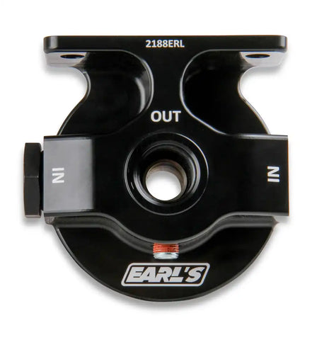 EARL'S 2188ERL BILLET REMOTE FILTER MOUNT W/-10 OR