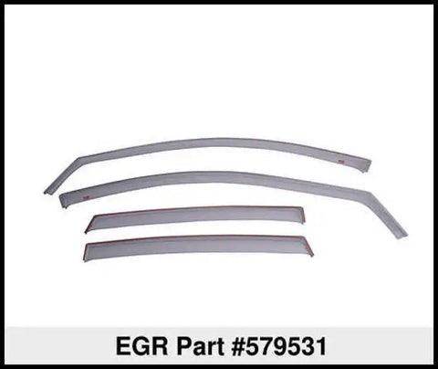 EGR 579531 - 13-17 Honda Accord In-Channel Window Visors Front/Rear Set Dark Smoke