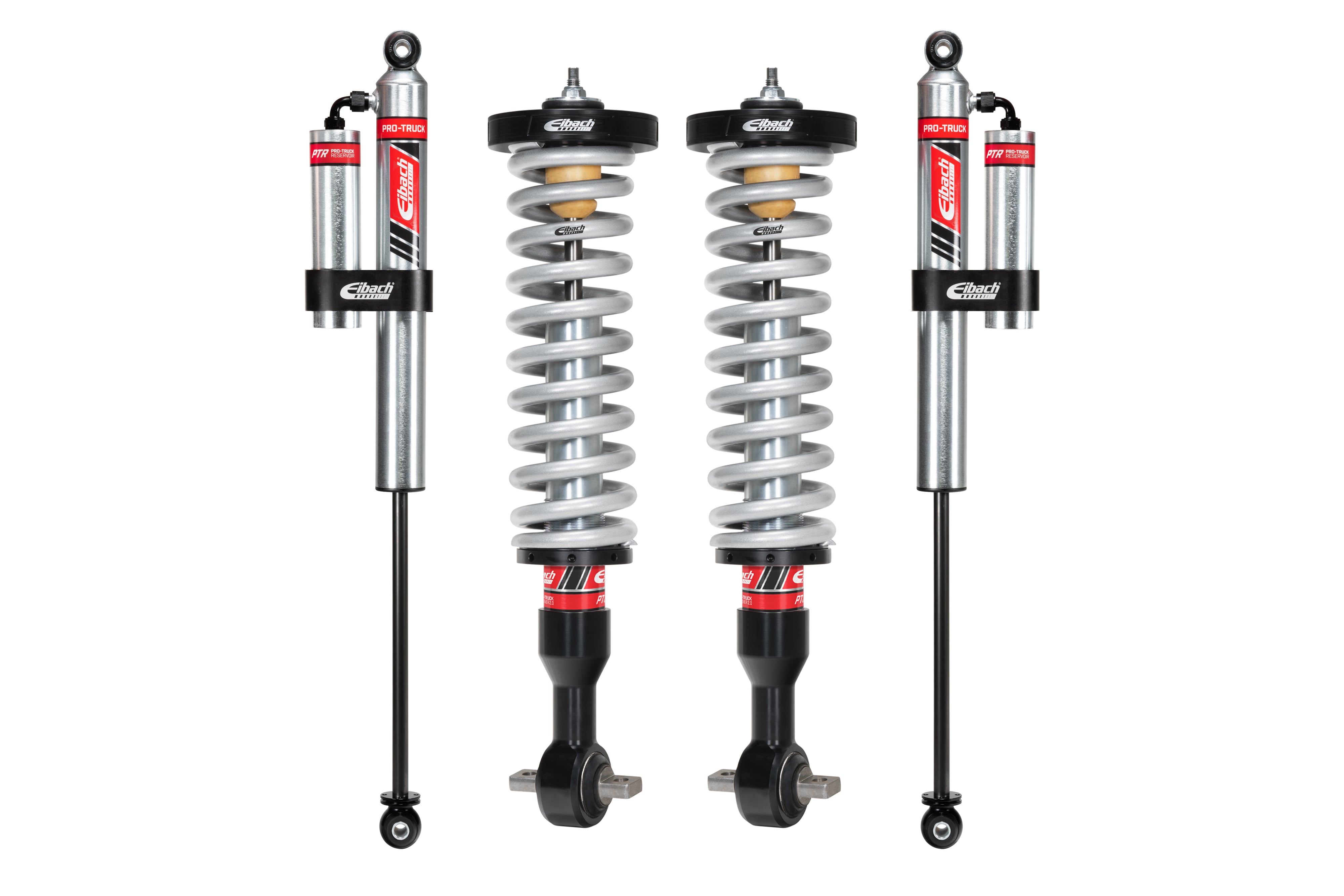 Eibach Stage 2R coilovers and reservoir shocks, product view