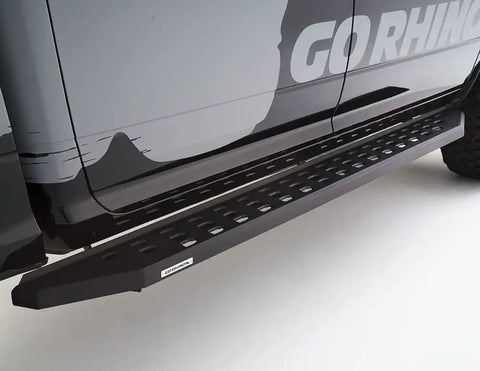 Go Rhino RB10 Running Boards Texture Powder Coated with Drop Step