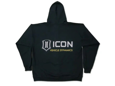 ICON Vehicle Dynamics FRDK_ICON-HOODY-STD-BLK-L ICON STANDARD HOODY BLACK - LARGE