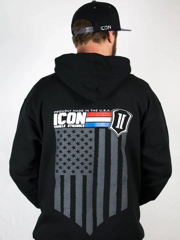 ICON Vehicle Dynamics FRDK_ICON-HOODY-GI-BLK-L ICON GI HOODY BLACK - LARGE