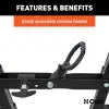 CURT 18013 Clamp-On Trailer Hitch Bike Rack Mount, Fits 2-Inch Shank, 3 Bicycles