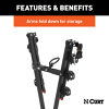 CURT 18013 Clamp-On Trailer Hitch Bike Rack Mount, Fits 2-Inch Shank, 3 Bicycles