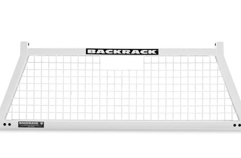 10200W - Backrack SAFETY White Finish Frame Rack Only Fits Chev/GMC/Ram/Ford/Toyota/Nissan/Mazda