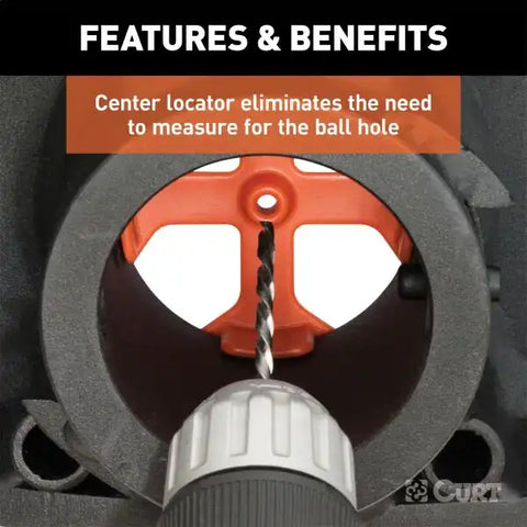CURT 19253 Replacement Double Lock EZr Center Locator, Fits 60611, 60619