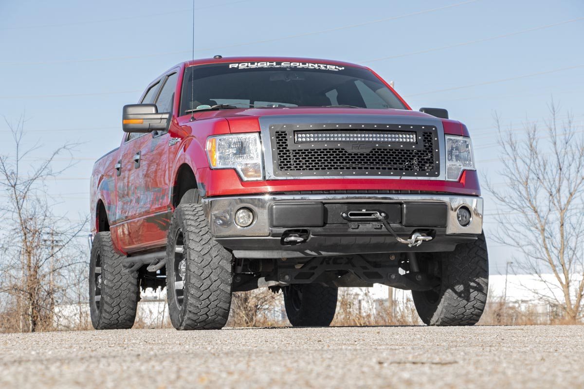 Mesh Grille | 30" Dual Row LED | Black | Amber DRL | Ford F-150 (09-14)
