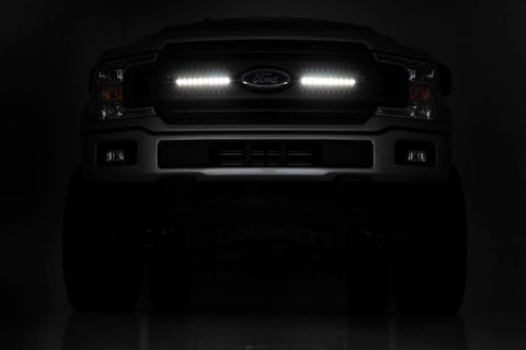 LED Light Kit | Grille Mount | 10" Black Slimline Pair | Ford F-150 (18-20)