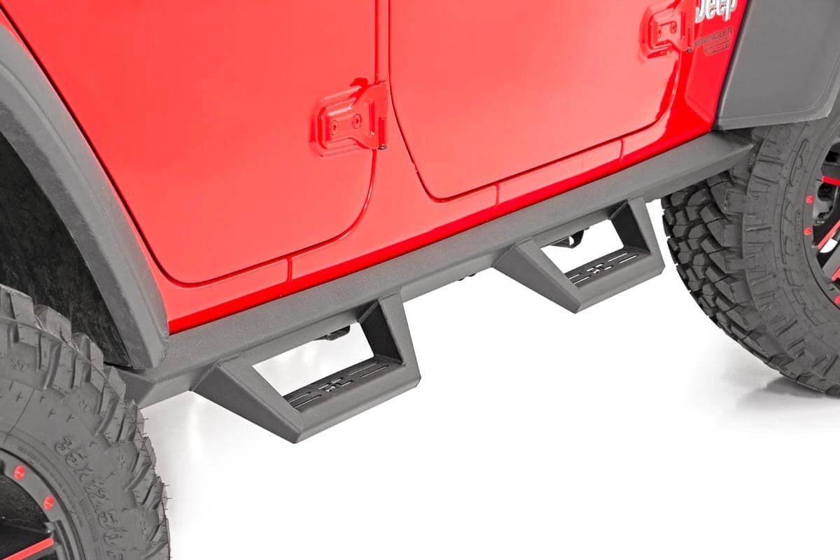 Contoured Drop Steps | 4 Door | Jeep Wrangler JL (21-25)/Wrangler Unlimited (18-26) 