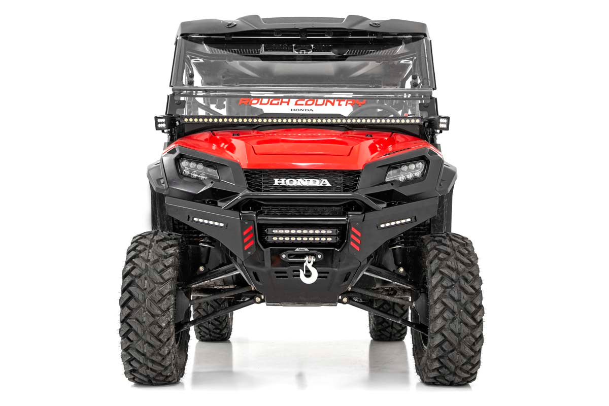 LED Light Kit | Cage Mount | 50" Black Single Row | White DRL | Honda Pioneer (16-22)