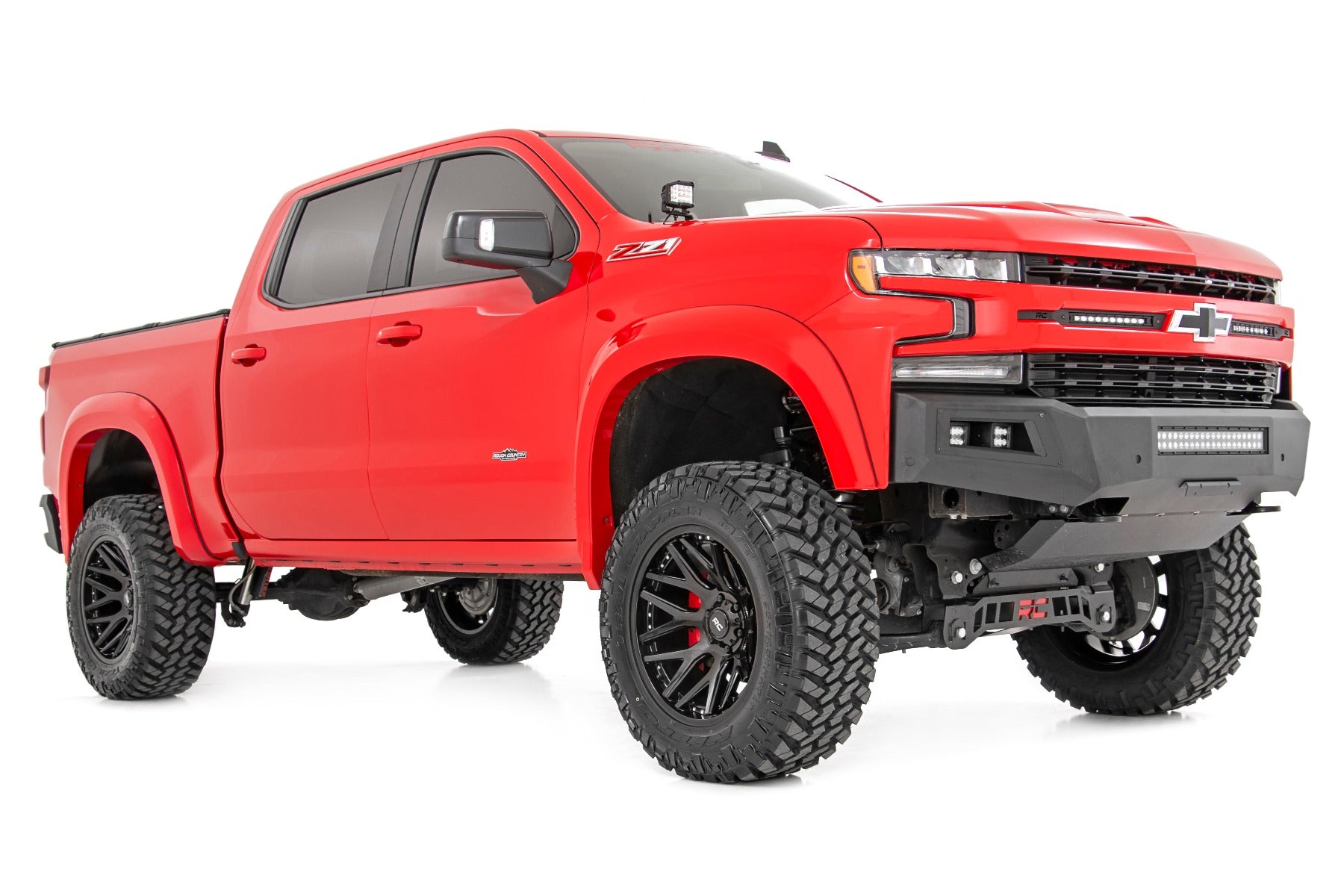 Rough Country 95 Series Wheel | One-Piece | Gloss Black | 20x10 | 5x4.5 | -19mm