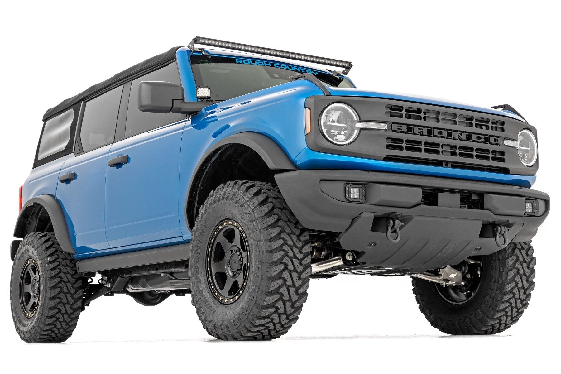 LED Light Kit | Upper Windshield | 50" Black Single Row | Ford Bronco (21-26)