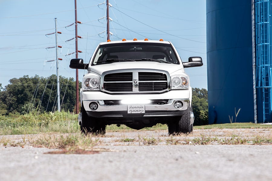 LED Light Kit | Bumper Mount | 20" Black Single Row | Ram 2500 (03-18)/3500 (03-18) 