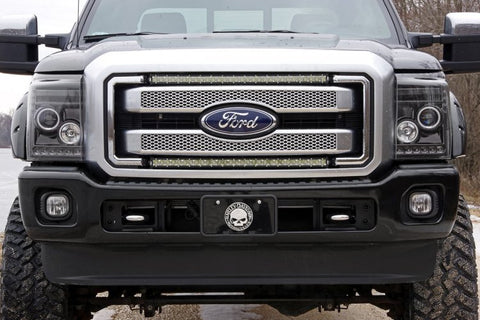 LED Light Kit | Grill Mount | 30" Chrome Single Row | Ford F-250/F-350 Super Duty (11-16)