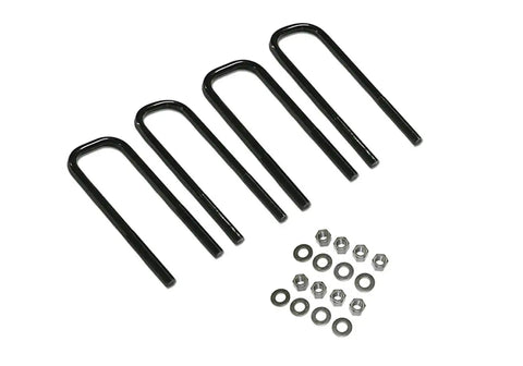 Superlift 11944 U-Bolt 4 Pack - 9/16 x 3 11.5 Large Radius w/ Hardware