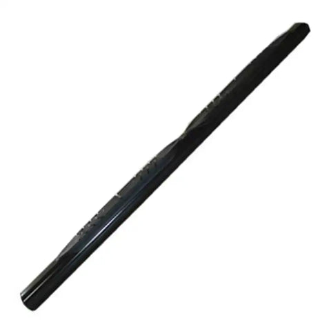 TrailFX A1537B - 4 Inch Oval Straight Powder Coated Black Mild Steel Rocker Panel Mount Cab & Chassis - Crew Cab