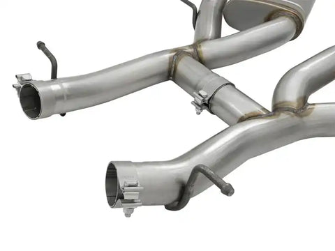 aFe 49-34068-P MACHForce XP 3in 304 SS Axle-Back Dual Exhaust (NPP) w/ Polished Tips 16-17 Camro V8-6.2L