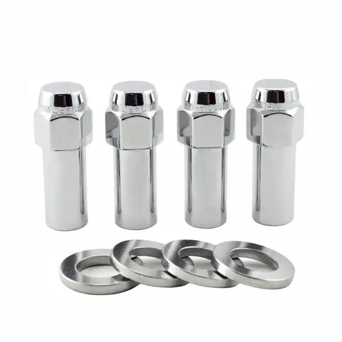 McGard Hex Lug Nut (X-Long Shank - 1.365in.) 7/16-20 / 13/16 2.27in. Length (4-Pack) Chrome