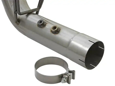 aFe 49-44086-B LARGE BORE-HD 4in 409-SS DPF-Back Exhaust w/Dual Black Tips 2017 GM Duramax V8-6.6L (td) L5P