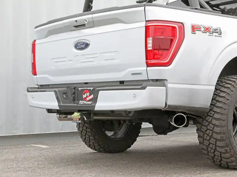 aFe 49-33126-P Vulcan 3in 304 SS Cat-Back Exhaust 2021 Ford F-150 V6 2.7L/3.5L (tt)/V8 5.0L w/ Polished Tips