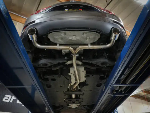 aFe 49-37015-C Takeda 2-1/2in 304 SS Cat-Back Exhaust w/ Carbon Fiber Tips 14-18 Mazda 3 L4 2.0L/2.5L
