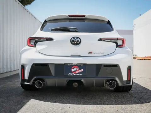 aFe 49-36067-P 23-24 Toyota GR Corolla L3 1.6L (t) Gemini XV 3in to 2-1/2in Cat Back Exhaust w/ Polished Tips