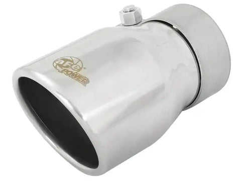 aFe 49T25354-P06 MACH Force-Xp 2.5in Inlet x 3-1/2in Outlet 6in Length 304 Stainless Steel Exhaust Tip