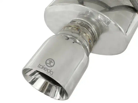 aFe 49-36610 Takeda Exhaust 2.5in Dia 304SS Axle-Back w/Polished Tip 06-11 Honda Civic EX Sedan L4 1.8L
