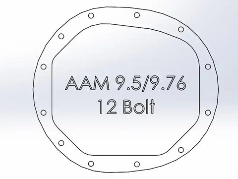 aFe 46-71120B Power Pro Series AAM 9.5/9.76 Rear Diff Cover Black w/Mach Fins 14-19 GM Silverado/Sierra 1500