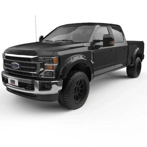 EGR 2017 Ford Super Duty Bolt-On Look Color Match Fender Flares - Set Shadow Black