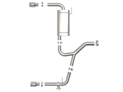aFe 49-36349-P 15-21 BMW X1 F48 L4 2.0L (t) MACH Force-Xp 3 to 2-1/2 IN SS Axle-Back Exhaust w/Polished Tip