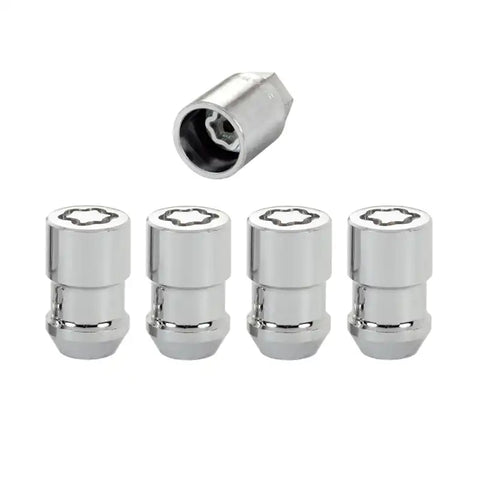 McGard Wheel Lock Nut Set - 4pk. (Cone Seat) 1/2-20 RH-LH / 13/16 Hex 1.46in. Length Chrome