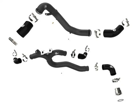 aFe 46-20504-B 18-22 Kia Singer V6-3.3L BladeRunner Alum Hot/Cold Charge Pipe Kit Black
