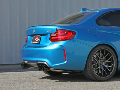 aFe 49-36330-1B 16-18 BMW M2 L6-3.0L MACH Force-Xp 3in to 2.5in 304 SS Cat-Back Exhaust System-Quad Black Tips